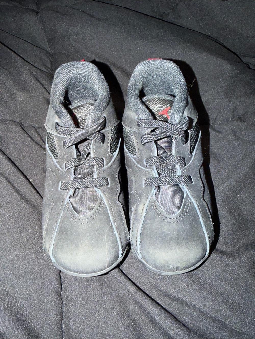 Jordan Kids Black and Red Sneakers